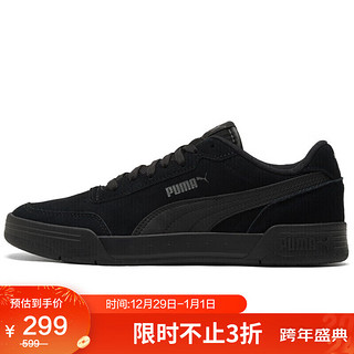 PUMA 彪马 男女 基础系列 Caracal SD 运动 休闲鞋 370304 21黑色-黑色-石灰色 35.5码 UK3码