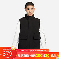 NIKE 耐克 男子背心拒水梭织挡风INS VEST马甲DQ4305-010黑色L码