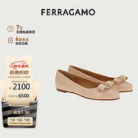 菲拉格慕 Ferragamo)女士粉色平底鞋 0757566_1D _ 75 礼物送女友