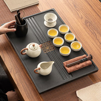 雅辞坊2023茶具套装全自动一体小茶盘分离上水烧水壶家用茶台