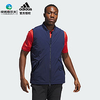 阿迪达斯（adidas）高尔夫服装男士马甲23年 秋冬防风背心 运动休闲马夹外套 HZ3222 藏青色 M