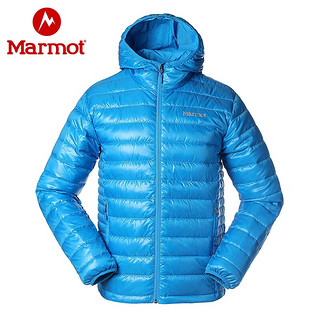 土拨鼠（Marmot）秋冬户外运动滑雪鹅绒轻量羽绒衣男羽绒服 天蓝065 81225 L