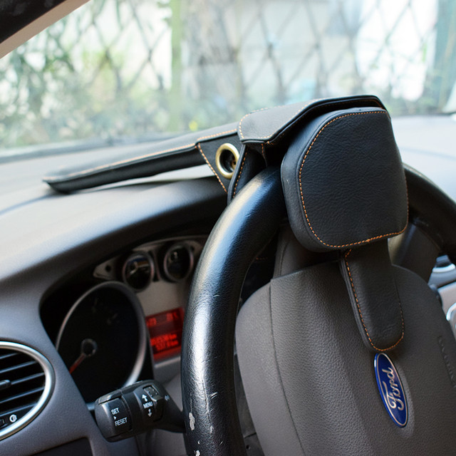 anbang 安邦 汽车方向盘锁防盗锁小汽车锁具车头把锁方向盘叶片防钻锁防盗芯