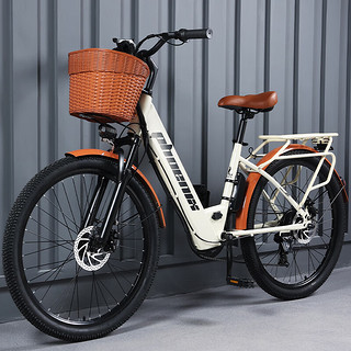 凤凰（Phoenix）电动自行车锂电助力车男女变速通勤车26寸C1辐条轮36V10AH高级灰