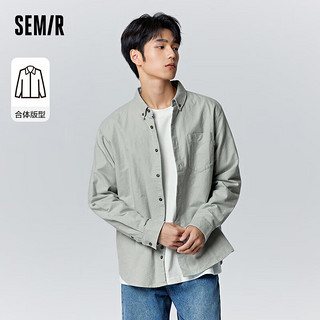 Semir 森马 长袖衬衫男冬季时尚轻商务时尚衬衣舒适日常通勤上衣101722105108