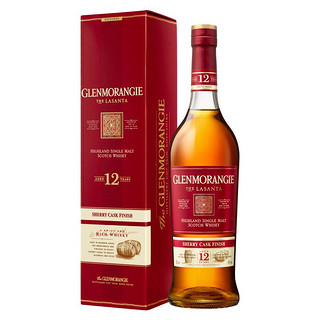 GLENMORANGIE 格兰杰 雪莉酒桶 12年 单一麦芽 苏格兰威士忌 43%vol 700ml