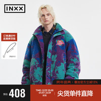 英克斯(inxx)Standby 时尚潮牌宽松休闲彩色提花棉服外套XMD4161699 彩色 S