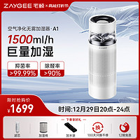 ZAyGEE 宅鲸 无雾加湿器 孕妇婴儿家用卧室睡眠 除甲醛空气净化器一体机