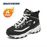 SKECHERS 斯凯奇 雪地靴冬季高帮加绒熊猫鞋保暖女靴舒适百搭女鞋厚底减震老爹棉鞋