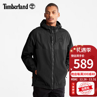 Timberland添柏岚冲锋衣男秋冬户外徒步登山服外套防风保暖防水夹克A6QK9 A6QK9001/黑色