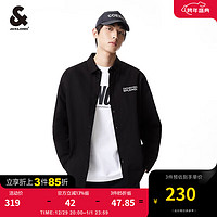 杰克·琼斯（JACK&JONES）2024春季潮男通勤日常休闲长袖翻领百搭宽松衬衫男2241OS011 E40黑色 175/96A/M