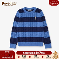 PawinPaw卡通小熊童装20男女童针织毛衣上衣保暖毛衫 蓝色/50 130