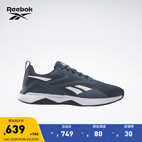 Reebok锐步23冬季男鞋NANOFLEX TR 2经典运动综合训练鞋 100074538 42.5 (27.5cm),US: 9.5