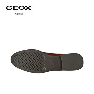 GEOX杰欧适女鞋冬套筒方跟时尚舒适切尔西靴D36VBC 褐色C0013 36