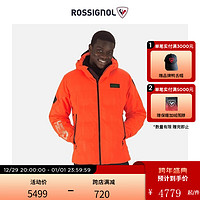 ROSSIGNOL 金鸡滑雪服男款HERO系列雪衣PRIMALOFT保暖透气防水雪服 霓虹红 L