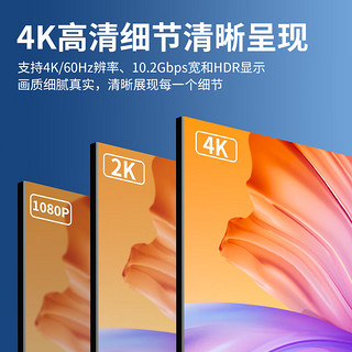 飞利浦(PHILIPS)HDMI线工程级4K高清线 3D视频线60HZ 笔记本电脑机顶盒连接电视显示器投影仪连接线 8米6118