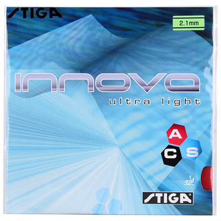 STIGA 斯帝卡 乒乓球拍胶皮套胶 INNOVA超轻一诺王 红色2.1