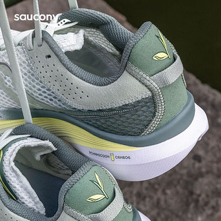 索康尼（SAUCONY）男鞋 2024春运动鞋菁华14竞速跑鞋缓震舒适透气轻便跑步鞋 菁华14/浅绿/杭州城市款 42/8.5/265mm