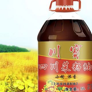 川宝 小榨浓香菜籽油 5L