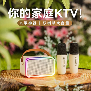 金运 K22家庭ktv音响麦克风儿童话筒套装家用卡拉ok一体机户外手机电视唱歌设备便携式k歌无线蓝牙音箱