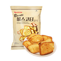 88VIP：LOTTE 乐天 韩国进口零食乐天蒜香烤面包片70g酥性饼干烤馍片非油炸膨化食品