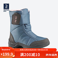 DECATHLON 迪卡侬 SH100儿童雪地靴加厚保暖防水防滑登山徒步棉靴-2940227