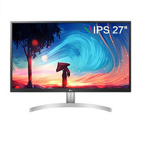 限新用户、百亿补贴：LG 乐金 27UL500 27英寸 IPS G-sync FreeSync 显示器（3840×2160、60Hz、98%sRGB、HDR10）