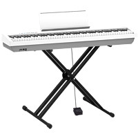 Roland 罗兰 电钢琴FP30X 白色主机+便携X架+单踏板