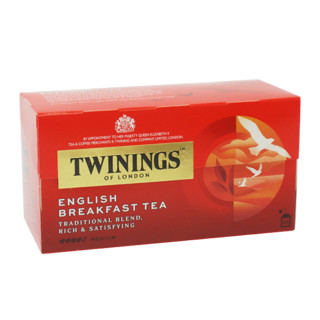 TWININGS 川宁 英国进口英式早餐红茶锡兰茶包阿萨姆奶茶提神袋泡茶