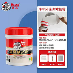 Davco 德高 补墙膏耐水防潮防霉翻新神器家用白色墙体修复腻子墙面修补膏 修补膏500g/桶