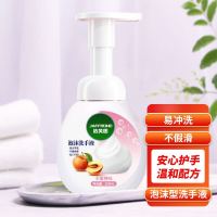 JAFFRONG 洁芙朗 泡沫洗手液300ml 泡沫细腻洁净易冲洗水蜜桃香味成人家用通用