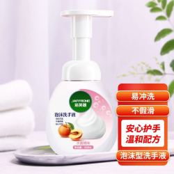 JAFFRONG 洁芙朗 泡沫洗手液300ml 泡沫细腻洁净易冲洗水蜜桃香味成人家用通用