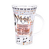 丹侬（DUNOON）骨瓷马克杯大容量水杯欧式复古杯子陶瓷杯创意植物文化杯子 音乐文化