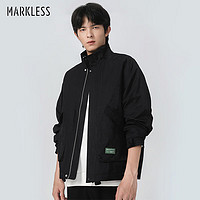 Markless 外套男23年秋装纯色工装上衣夹克外套 WTB3170M 黑色 L