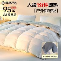 YANXUAN 网易严选 羽绒被全棉被套95白鹅绒被子冬天被加厚被芯绒被羽绒被子