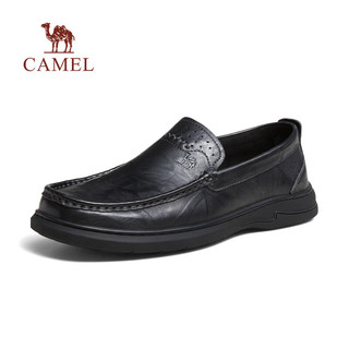 CAMEL 骆驼 牛皮轻软宽松皮鞋男 G14S211032 （断码）