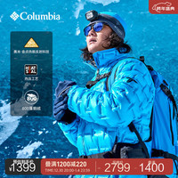 Columbia哥伦比亚户外男钛金系列大鹅绒金点热能热压羽绒服WE9406 491 M(175/96A)