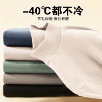 罗杰伯 高领打底衫男秋冬青少年男装t恤高中学生加绒德长袖上衣