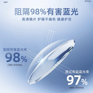 winsee 万新 1.67MR-7防蓝光镜片+多款钛架眼镜框架