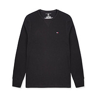 TOMMY HILFIGER 汤米希尔费格新款男装Hilfiger圆领长袖T恤华夫格 09T3585-001 Tommy