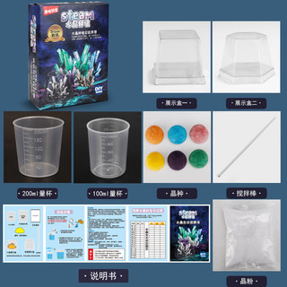 拥抱熊 圣诞魔法树种植科学实验套装趣味亲子交流化学实验结晶 魔法圣诞树一棵 颜色随机