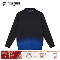 FILAFILAFUSION xTEAM WANG design斐乐潮牌针织套头衫2023冬 正黑色-BK 185/104A/XXL