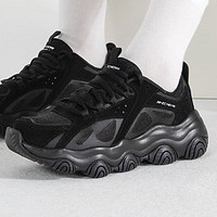 SKECHERS 斯凯奇 女鞋 D'LITES系列运动鞋子训练透气轻便休闲鞋 896141-BBK/偏大半码 36