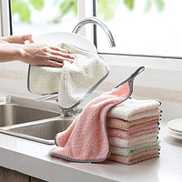 升旺 抹布厨房专用洗碗布基本不沾油不掉毛巾加厚家用易清洗吸水擦桌布