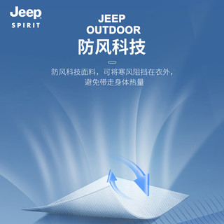JEEP SPIRIT 吉普 冲锋夹克秋冬季男女款三合一防风防水保暖外套 LSM1203 男蓝色