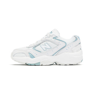 New Balance NB奥莱 女款秋冬轻便通勤素色增高运动老爹鞋452 白色 WX452WO 35,36,36.5,37,37.5,38,39,40