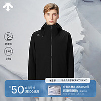 DESCENTE迪桑特SKI STYLE系列运动休闲男子上衣两件套冬季 BK-BLACK L(175/96A)