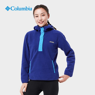 Columbia哥伦比亚户外女子时尚保暖抓绒旅行运动套头卫衣AR4559 雪白191 皇家蓝432 XS S M L XL XXL