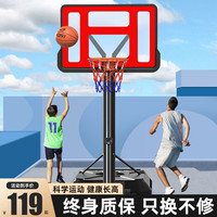 KDST 篮球架投篮框儿童室内家用可移动户外成人挂式室外可升降标准篮筐 GH-SJLQJ
