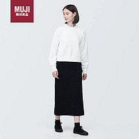 无印良品（MUJI）女式 紧密织 运动衫 卫衣 女士女款 白色-卫衣 L 